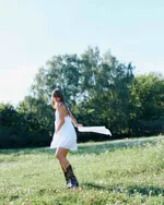 Платье One Two Short Cotton Lily белое