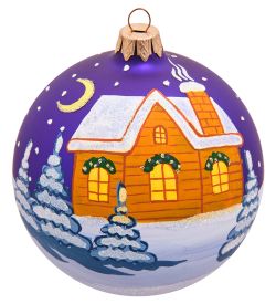 Элита НФШ-1497/1 Ел.украшение Шар «Домики» 100 мм