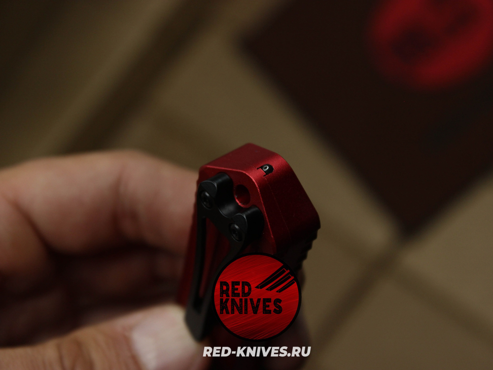 Heretic Knives Manticore-E T/E - красная рук, черный клинок RK/Н103