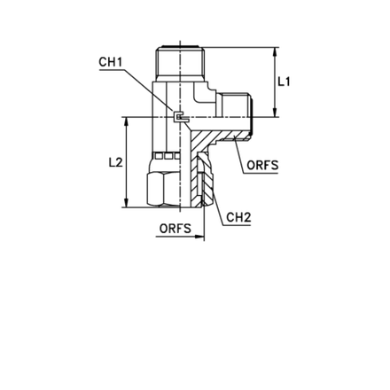 Соединение LN ORFS 1.7/16" (климп.)