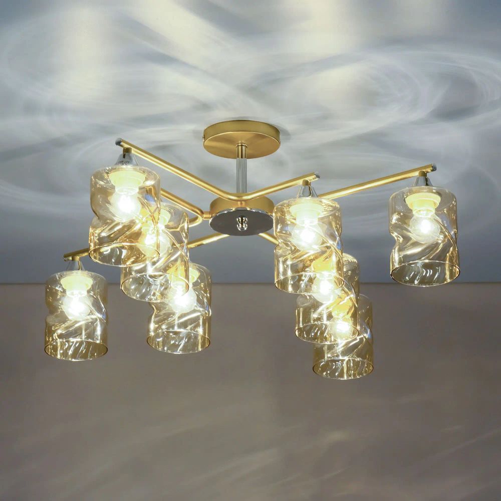 Citilux Клод CL137182 Люстра потолочная Золото