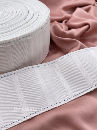 Шторная лента для металлических крючков 69 мм