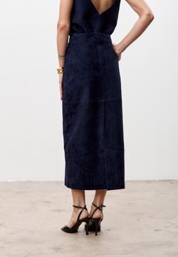 Юбка из натуральной замши