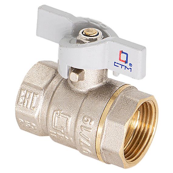 Кран шар. для воды 1/2 г/г бабочка CTM СТАНДАРТ CWFFB012 купить в Москве и Московской области по низкой цене с доставкой по России — (2) Кран шар. для воды 1/2 г/г бабочка CTM СТАНДАРТ CWFFB012 — (2)