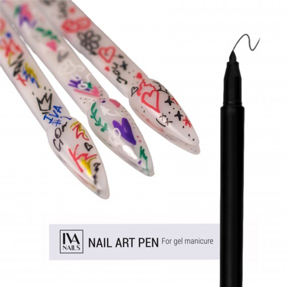 Акриловый фломастер Iva Nails (Black) №12