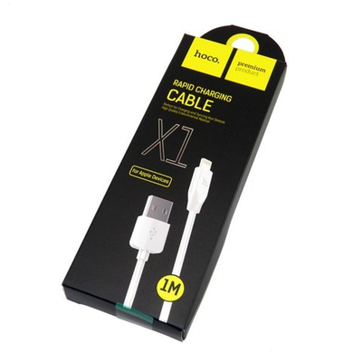 HOCO X1 USB (m)-Lightning (m) 1м 2.4A ПВХ белый