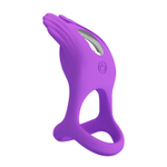 Фиолетовое перезаряжаемое виброкольцо на пенис Silas (Цвет: фиолетовый)