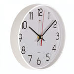 2019-111W Часы настенные круг d=19,5см, корпус белый, "Классика"