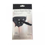 Страпон силиконовый, вибратор - 13.8 см.