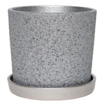 Горшок Дакар серебро кедр №3