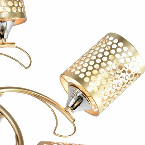 Люстра потолочная Reluce E27 01322-0.3-05 MATT GOLD+CR