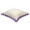 Чехол на подушку с контрастным кантом сиреневого цвета из коллекции trendy ruffles, 40х40 см