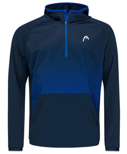 Мужская теннисная кофта Head Topspin Hoodie M - royal/print vision