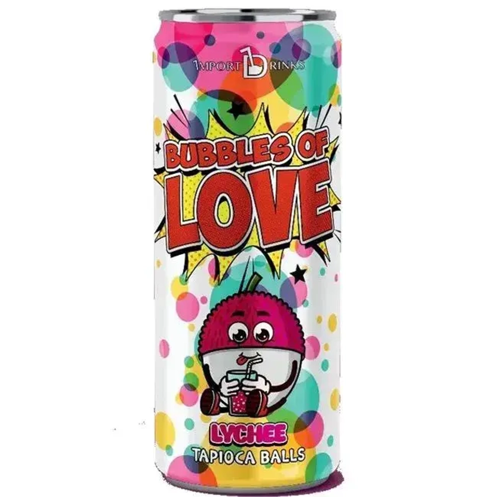 Холодный чай Bubbles of love Личи с желейными шариками, 320 мл