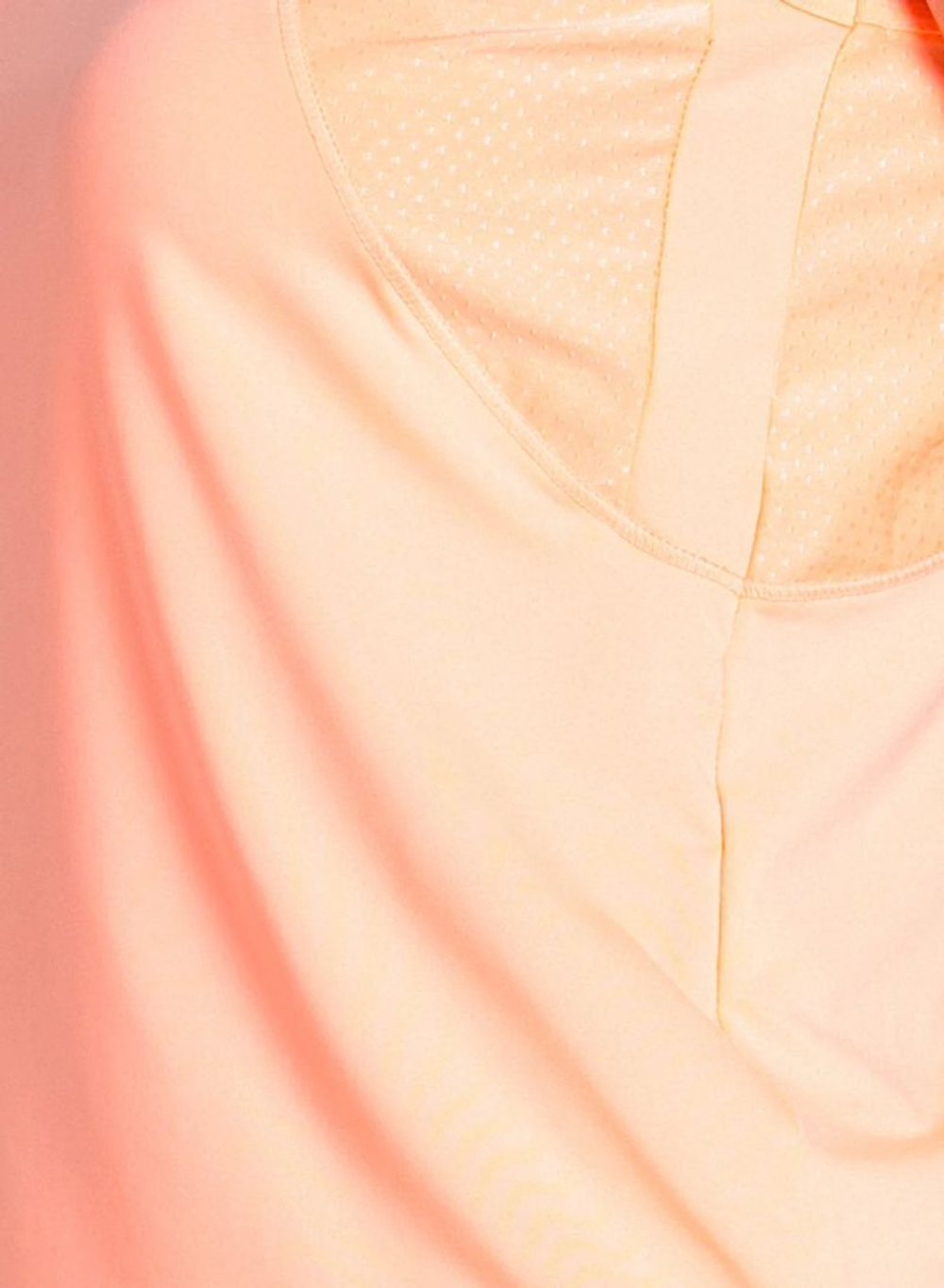 Женский теннисный топ Lucky in Love Every Game Shimmer Tank - оранжевый мороз