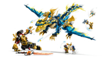 Конструктор LEGO Ninjago 71796 Элементальный Дракон против Робота-императрицы