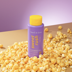 Spark&Glow Гель для душа с ароматом соленой карамели - Body wash purple toffee scent, 400 мл