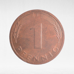 Germany, 1 Pfennig, 1986, (Stuttgart Mint - "F"), VF