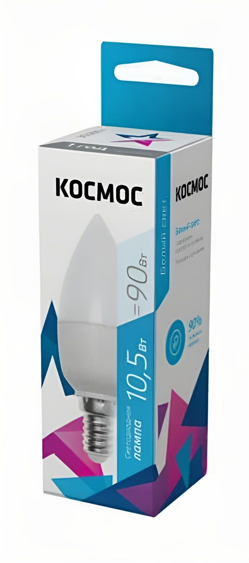 Лампа диодная Космос свеча 10,5W белый свет Е14 4500К
