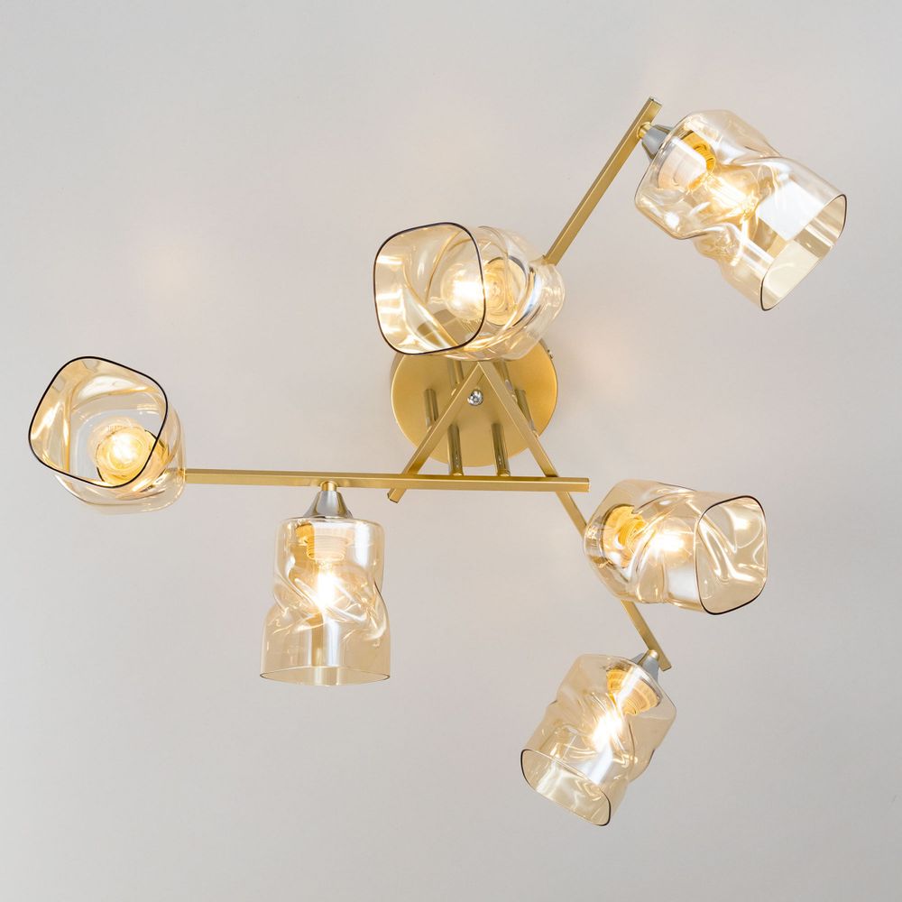 Citilux Клаус CL134162 Люстра потолочная Золото