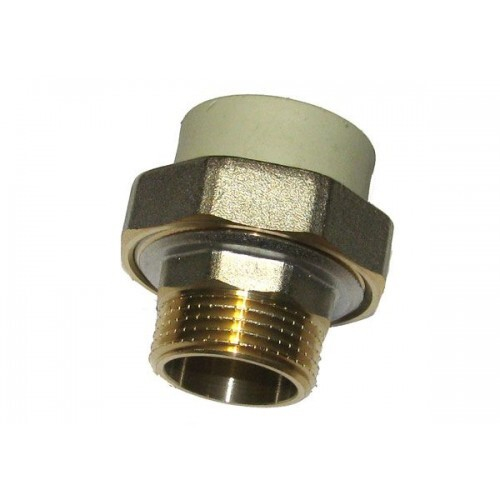 Американка нар.резьба 25*1/2" серый