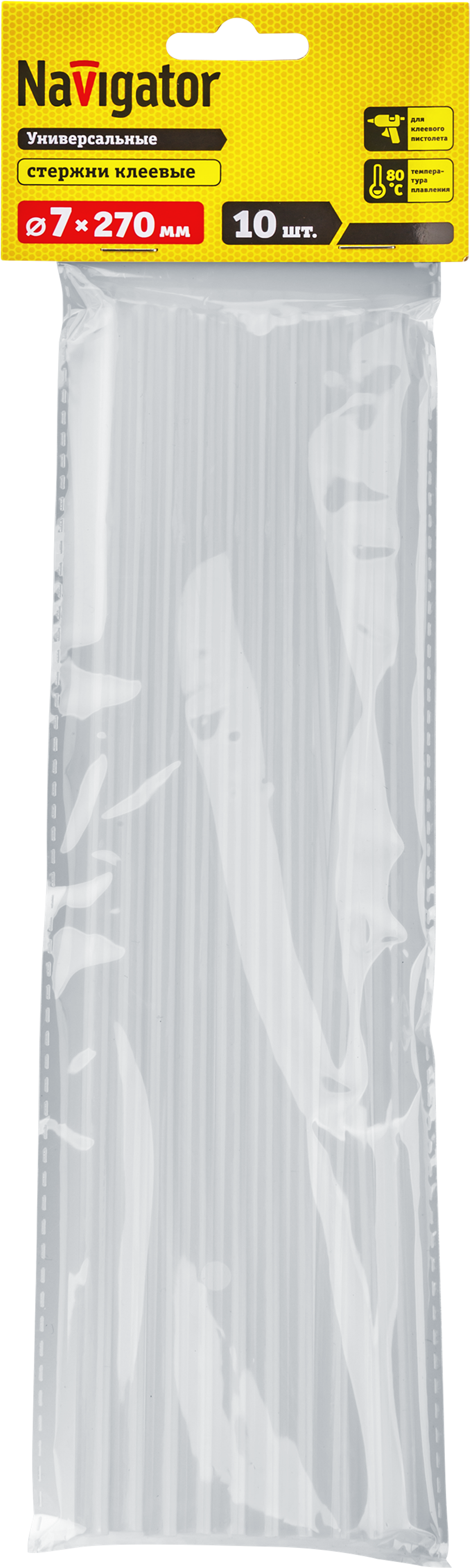 Клей Navigator 93 244 NEM-Ks01-7-270-H10 (стержень, 7 мм*270 мм, 10 шт)