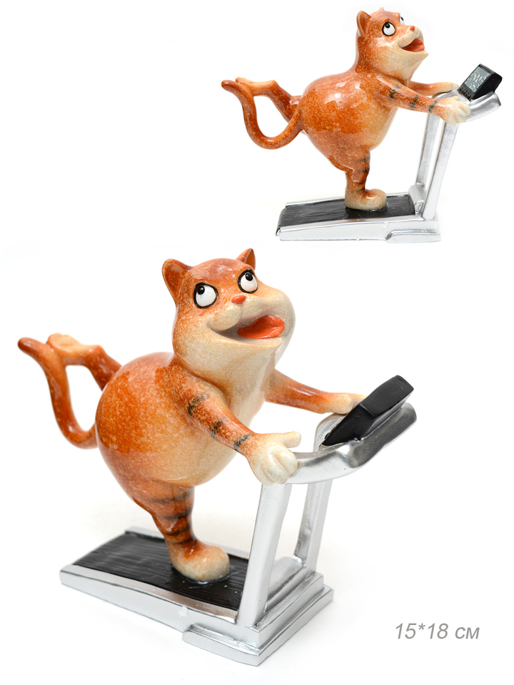 Статуэтка Кот спортсмен, полистоун 15,5 см