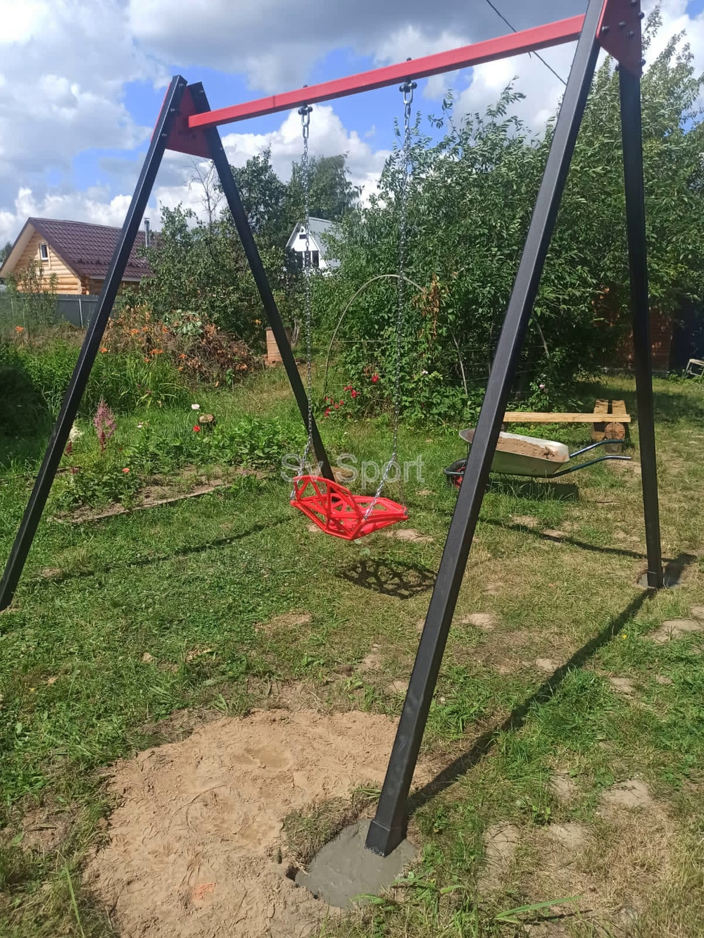 Монтаж уличных качелей Sv Sport