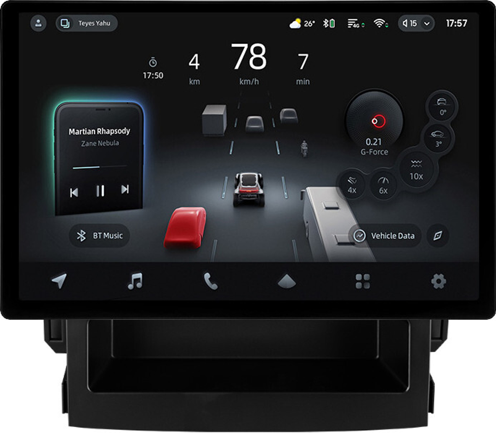 Магнитола для Subaru Forester 5 2017+, XV 2 2017+, Impreza 5 2016+ (без Harman/Kardon) - Teyes CC4-PRO монитор 13" 2K QLED на Android 13, Snapdragon 778G, 8+128, AI, CarPlay, DSP, 4G SIM-слот