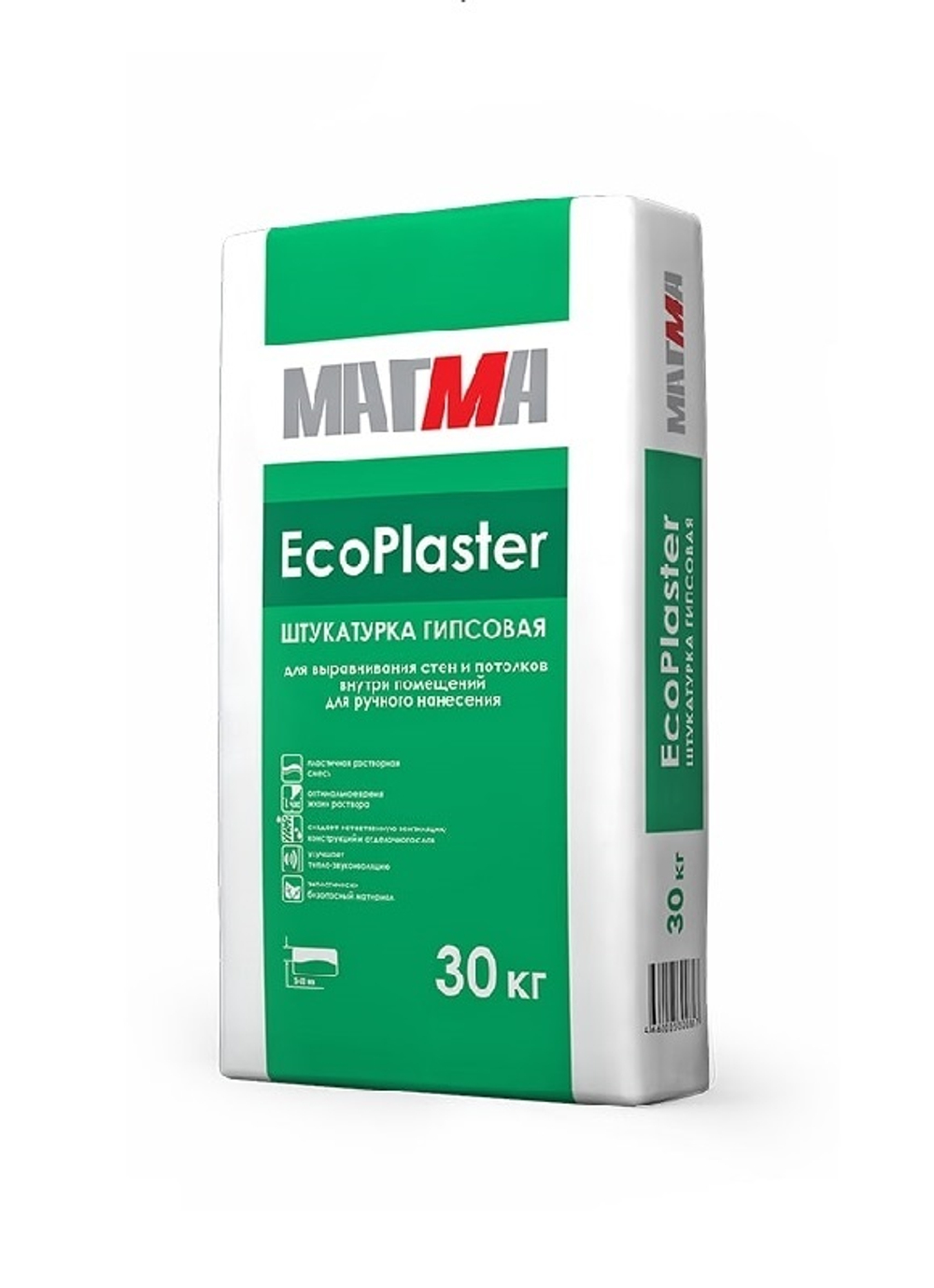 ЭКОПЛАСТЕР / МАГМА EcoPlaster MP штукатурка гипсовая /30кг