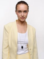 Сотуар "Egg" с черным агатом Gold