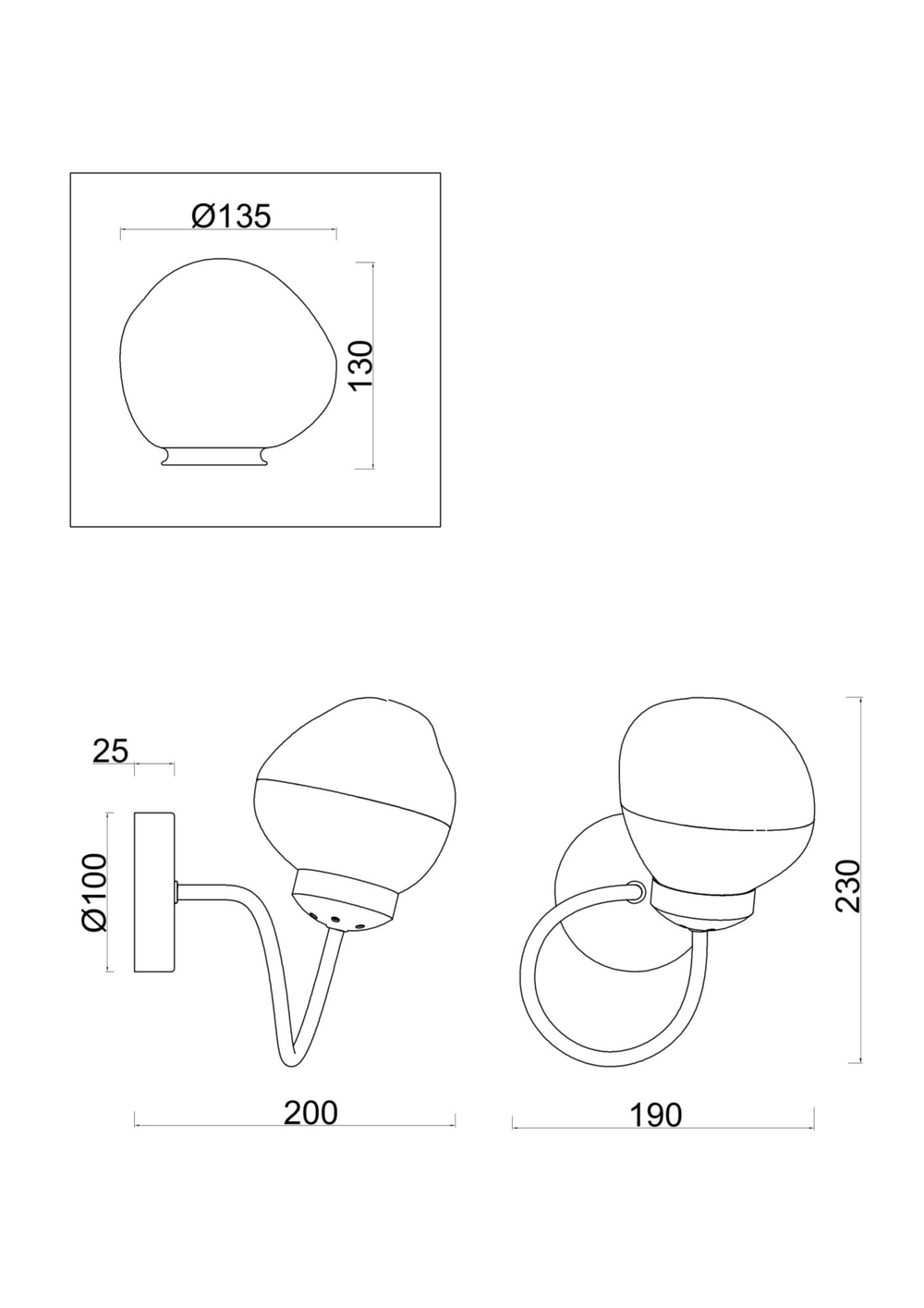 Настенный светильник (бра) Freya FR8017WL-01MG