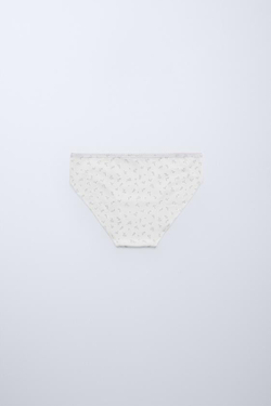 ZARA НАБОР ИЗ ШЕСТИ ТРУСОВ С ПРИНТОМ, РОЗОВЫЙ