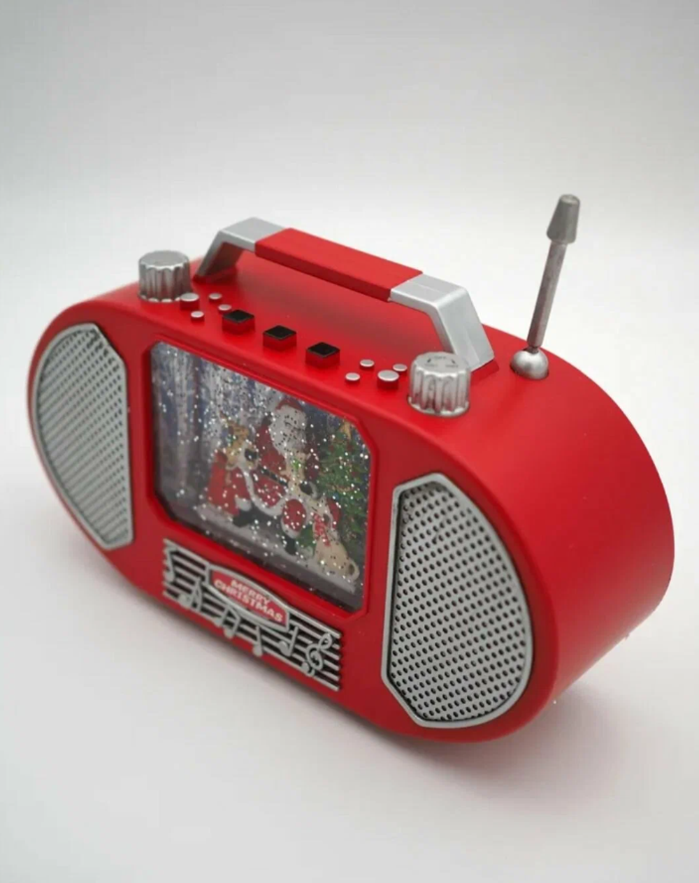 Ночник музыкальный новогодний светильник со снегом 2025 Новогодний музыкальный фонарь со снегом