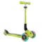 Skuter Globber Junior (Qatlanan, işıqlı, yaşıl)