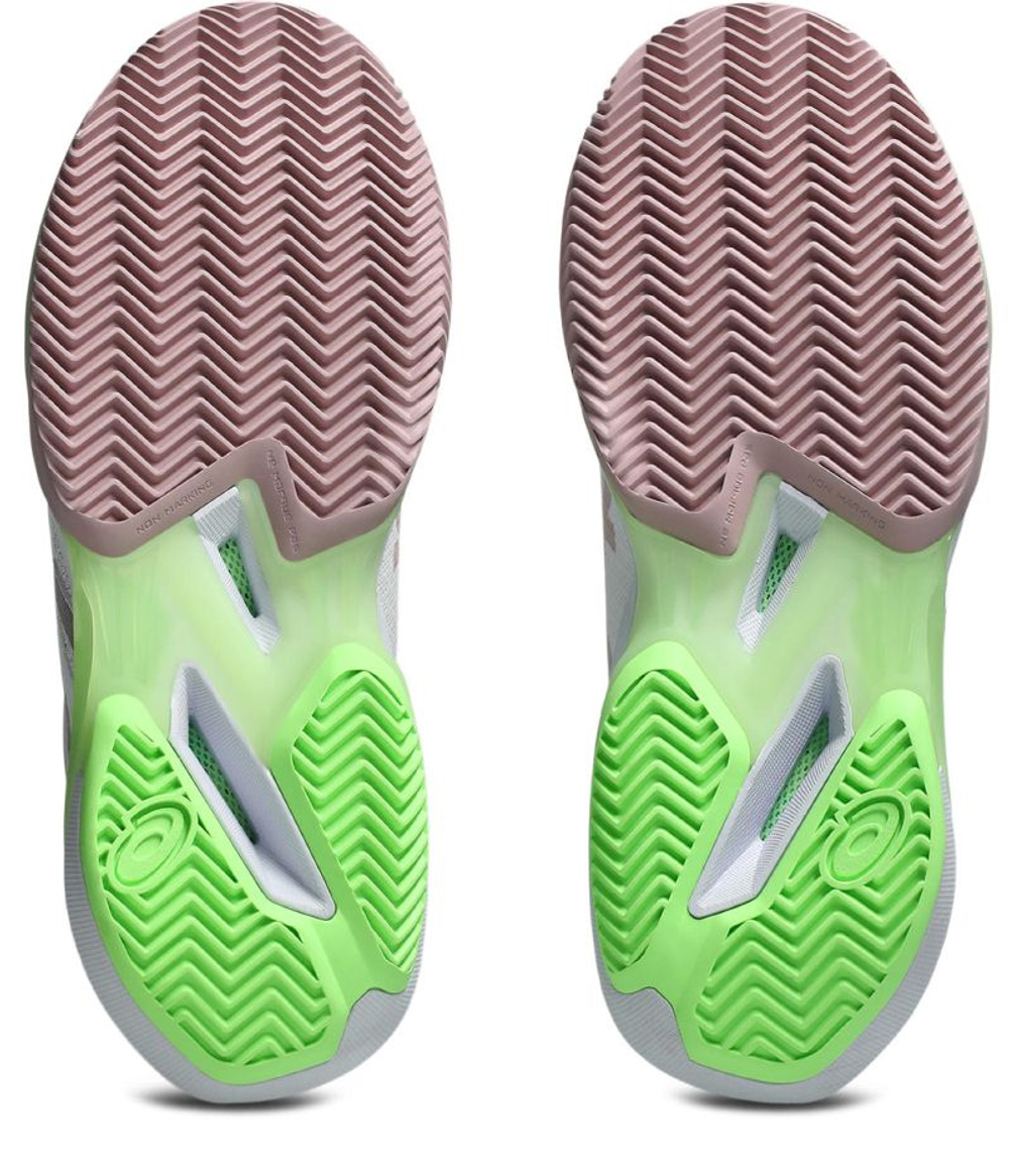 Женские Кроссовки теннисные Asics Solution Speed FF 4 Clay - white/morganite