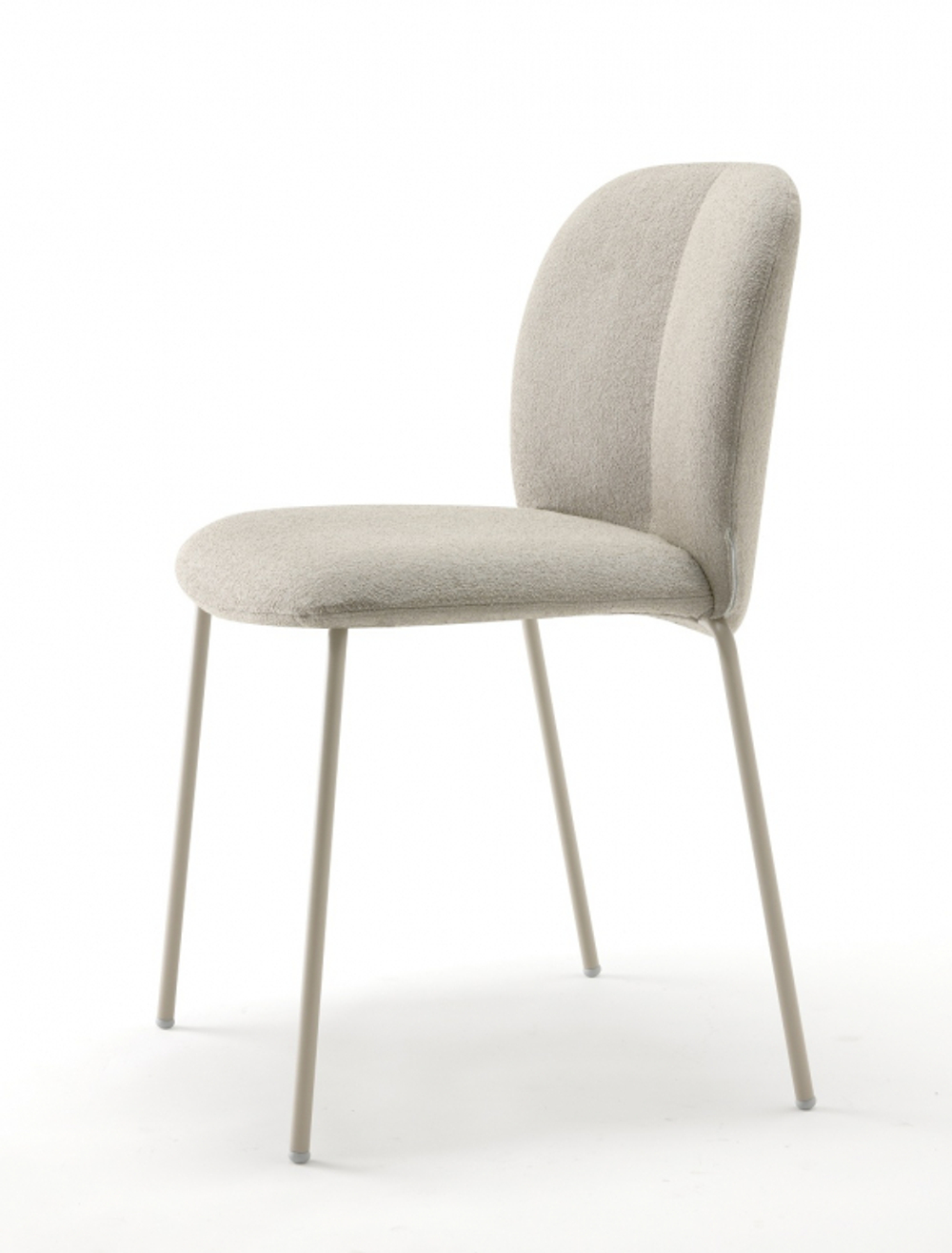 Стул с обивкой Scab Design Mentha Pop, тортора, слоновая кость