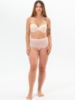 Трусы женские слипы. Набор из 4-х штук розовый-розовый-молоко-серый