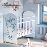Кроватка для новорожденного детская SHEMANOFF F701 ЁЖИК
