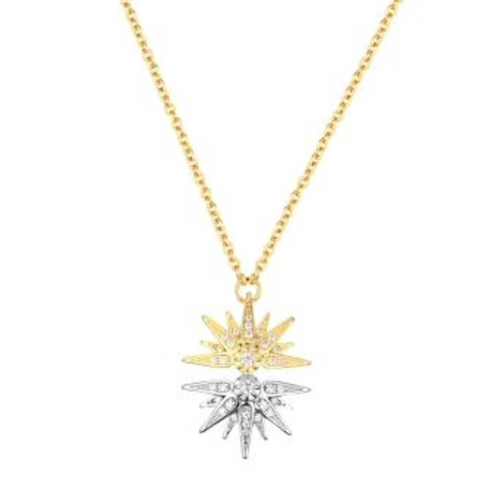 Колье из серебра с фианитами