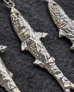 подвеска на цепи переславская ряпушка с фактурой