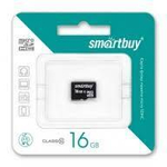 16 GB microSD Smartbuy Class 10 без адаптера