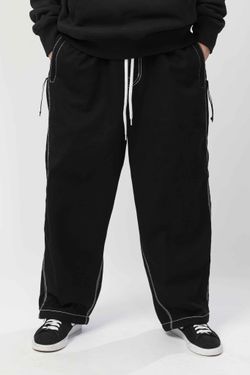 Джинсы Real Baggy Черный/Белые нитки