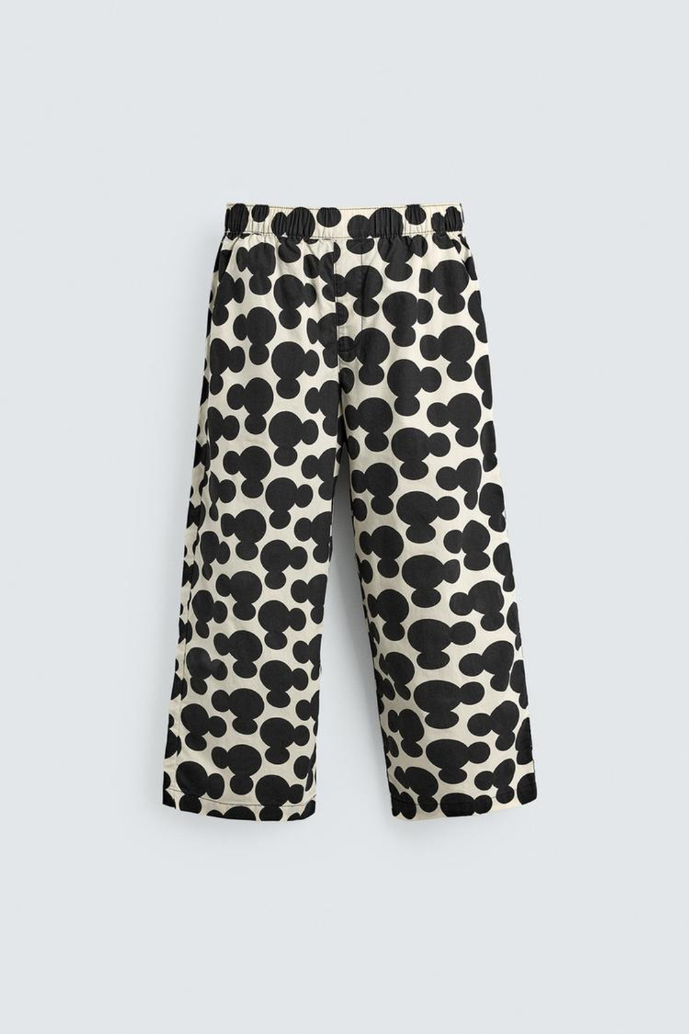 ZARA X DISNEY ПИЖАМА С ПРИНТОМ МИККИ МАУСА, ЧЕРНЫЙ/ЭКРЮ