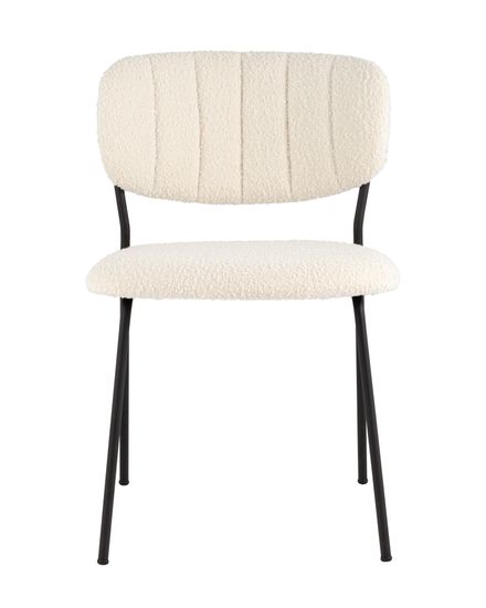 Стул Кэрол без подлокотников букле белый