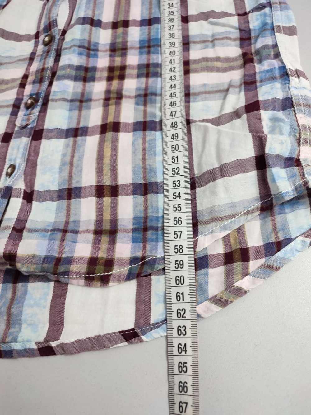 Рубашка H&M в клетку 40 размер