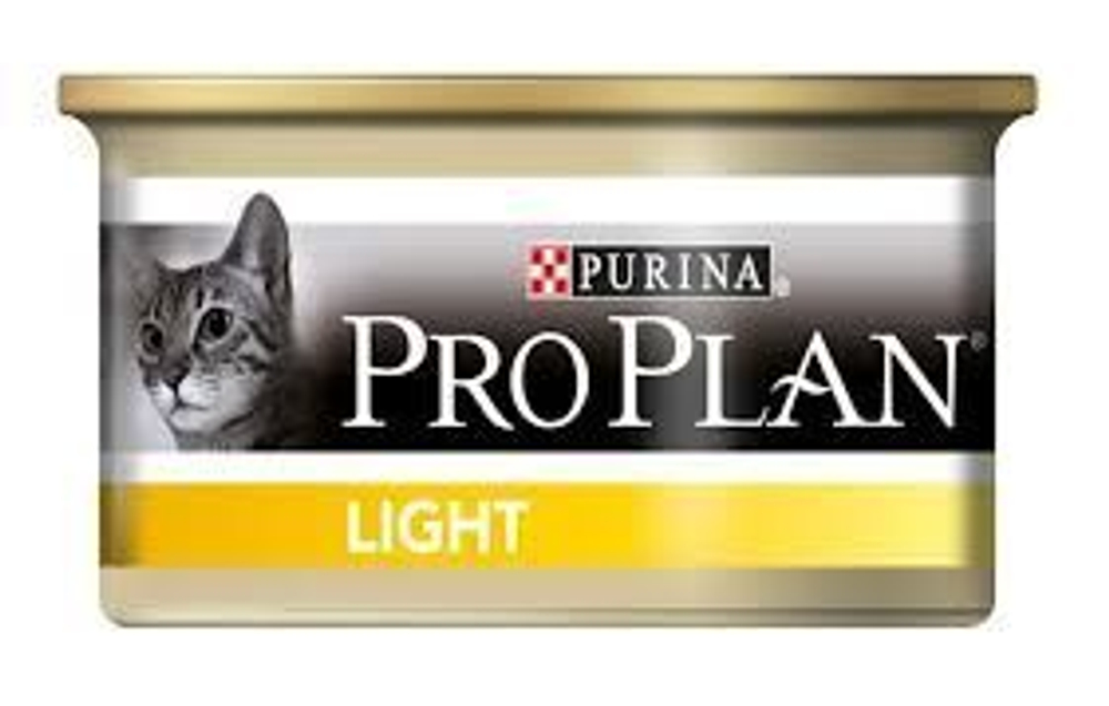 Purina Pro Plan Light Консервы для кошек низкокалорийные с индейкой, 85 г