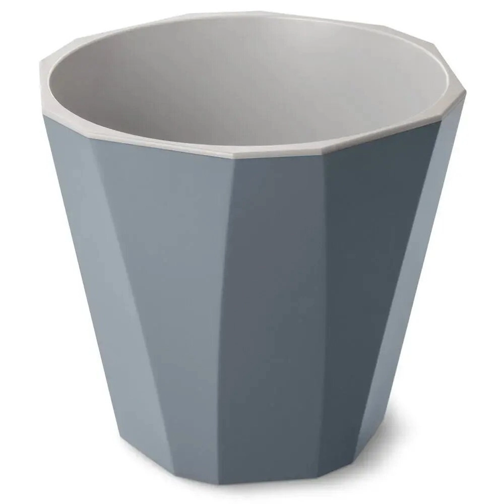 Кашпо со вставкой Палермо 3,6л темно-серое С317ТСЕР