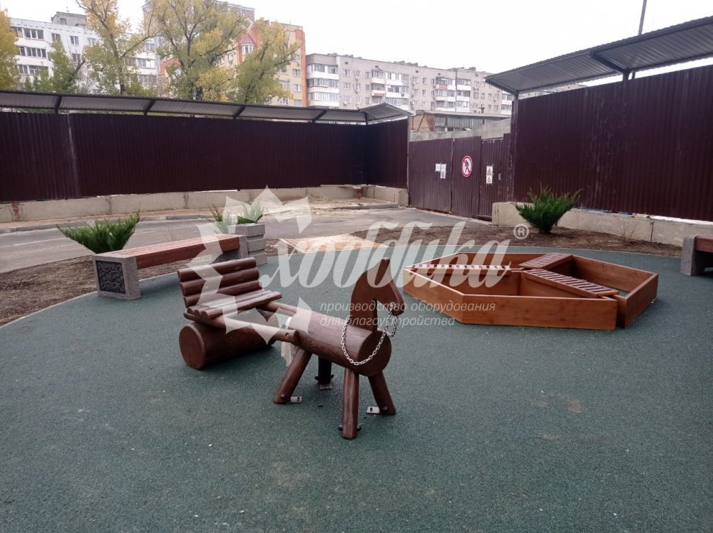 Игровой элемент ARTWOOD «Лошадка с повозкой»