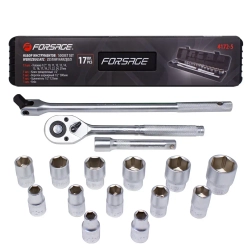 Набор инструментов 17пр1/2''(6гр)(10-27мм) Forsage F-4172-5